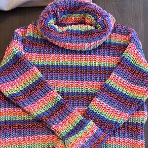 Thick Knit Rainbow Sweater